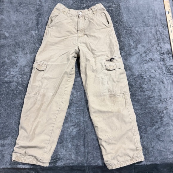 Faded Glory Other - Faded Glory Cargo Pants‎ Boys 14 Barley Tan Fleece Lined